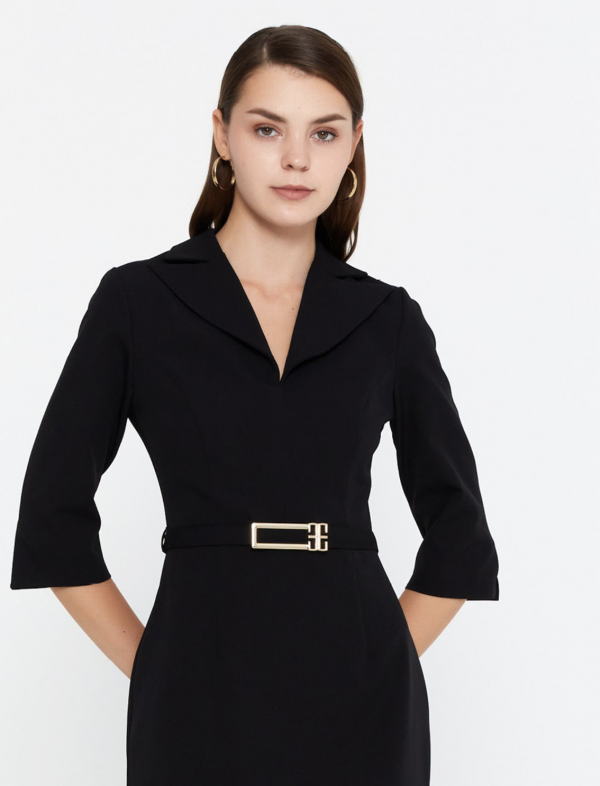 Mini black dress - Image 4