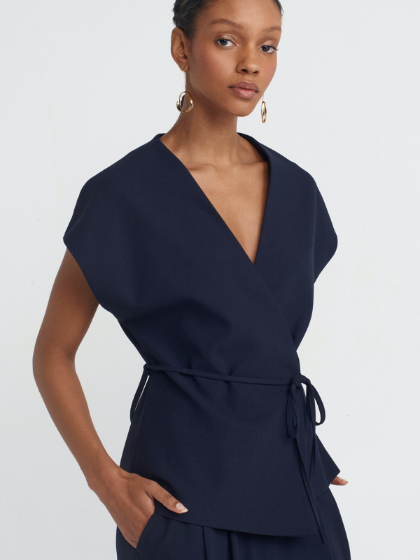 Navy vest