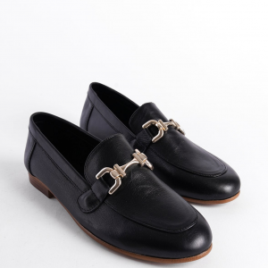 Black Leather Loafers