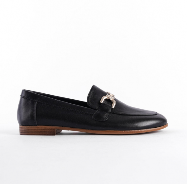 Black Leather Loafers - Image 3
