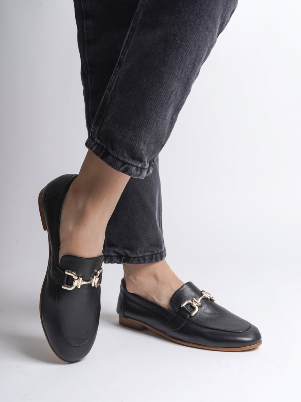 Black Leather Loafers - Image 5