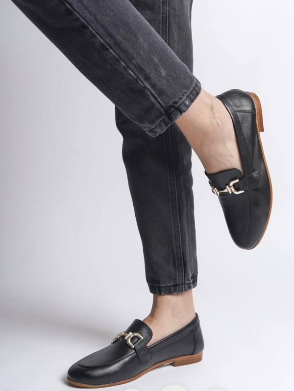 Black Leather Loafers - Image 6