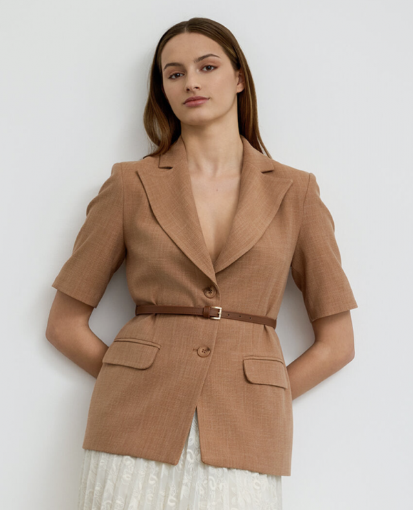 Belted Short Sleeve Jacket - Image 3