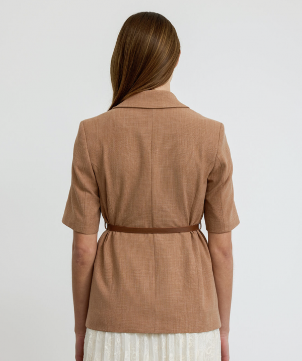 Belted Short Sleeve Jacket - Image 6