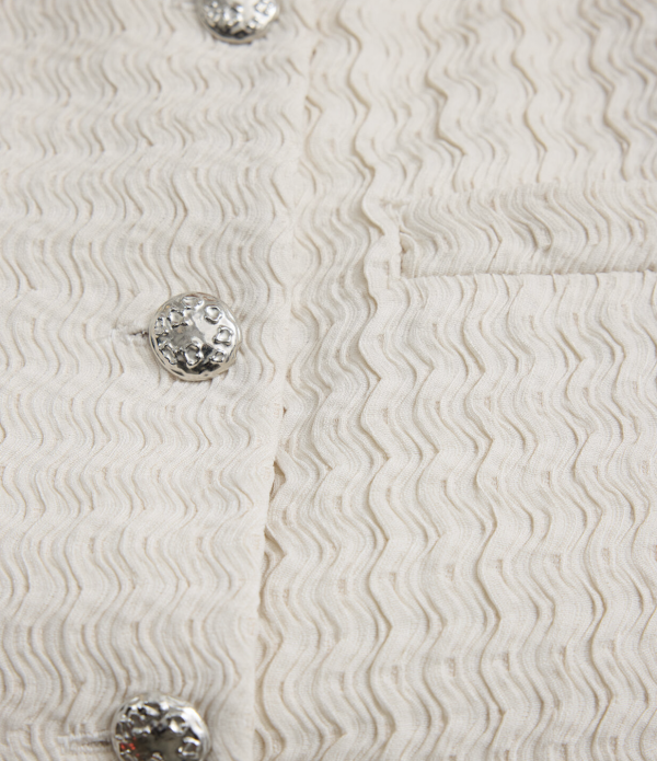 Short Sleeve Jacket Detailed With Silver Buttons - Image 6