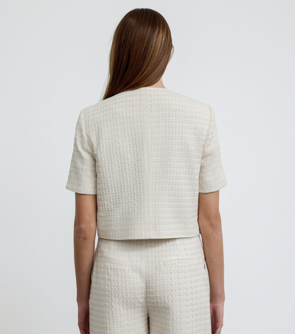 Short Sleeve Jacket Detailed With Silver Buttons - Image 8
