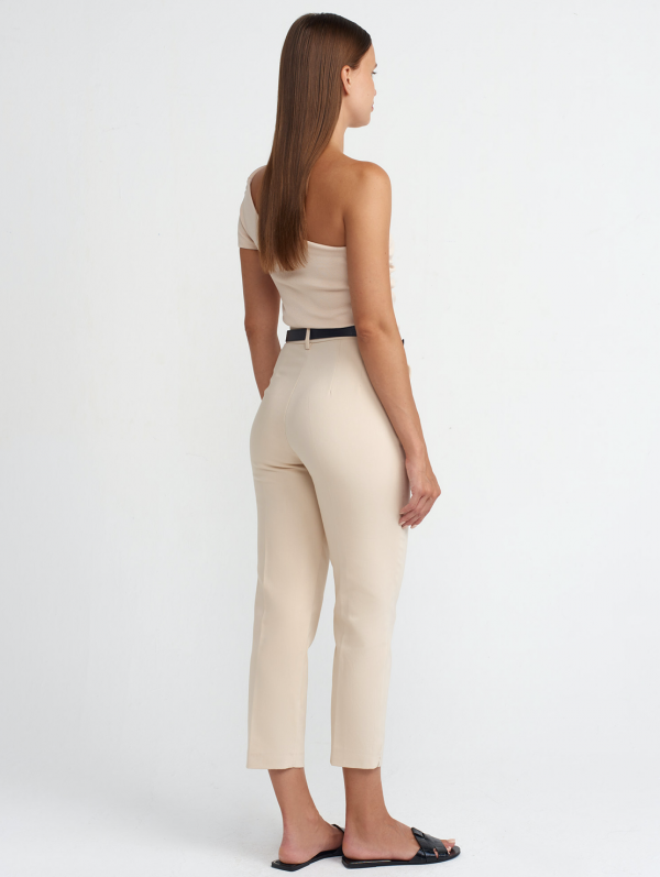 High waist trousers with belt - Image 5