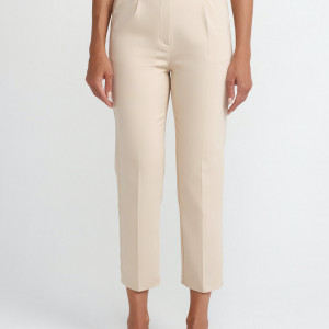 High waist trousers with belt