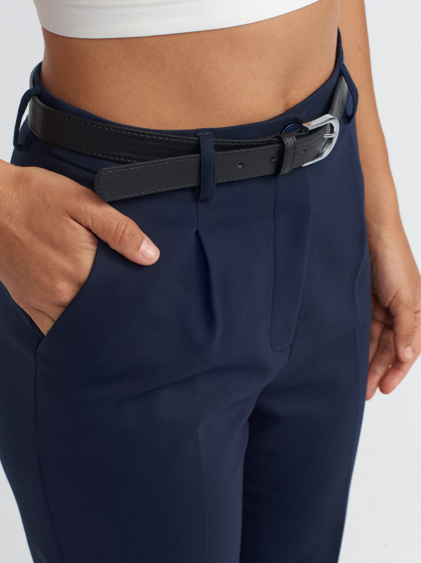 High waist trousers with belt - Image 5