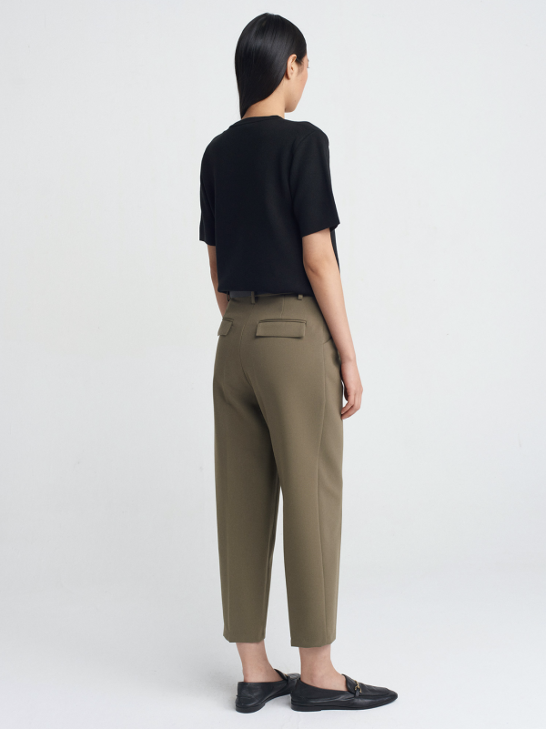 High waist trousers with belt - Image 3