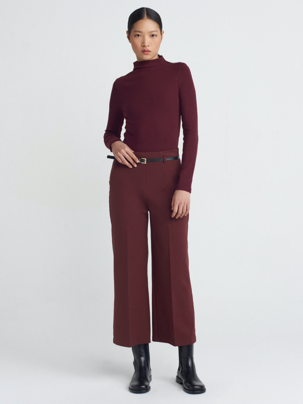 Belted Culotte Trousers