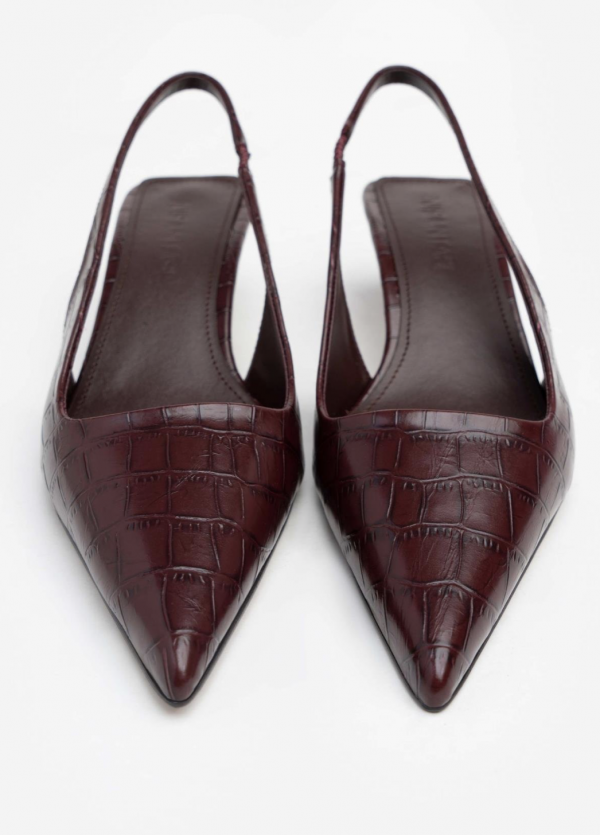 Bordo Leather - Low Heels - Image 3