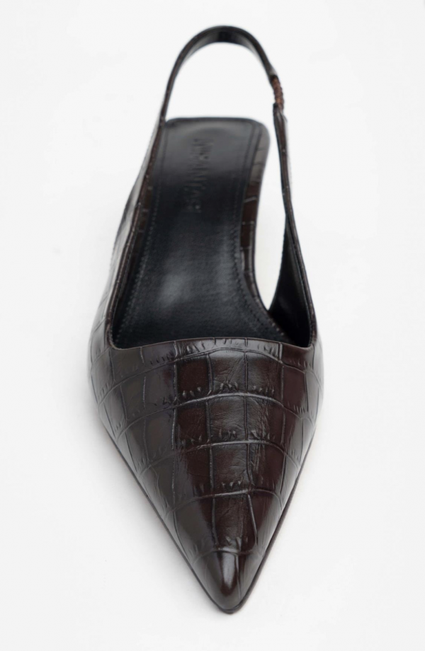 Dark Brown Leather - Low Heels - Image 7