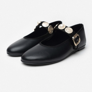 Ballerina - Black Leather