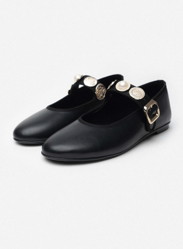 Ballerina - Black Leather