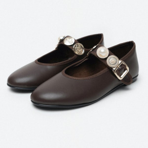 Ballerina - Dark Brown Leather