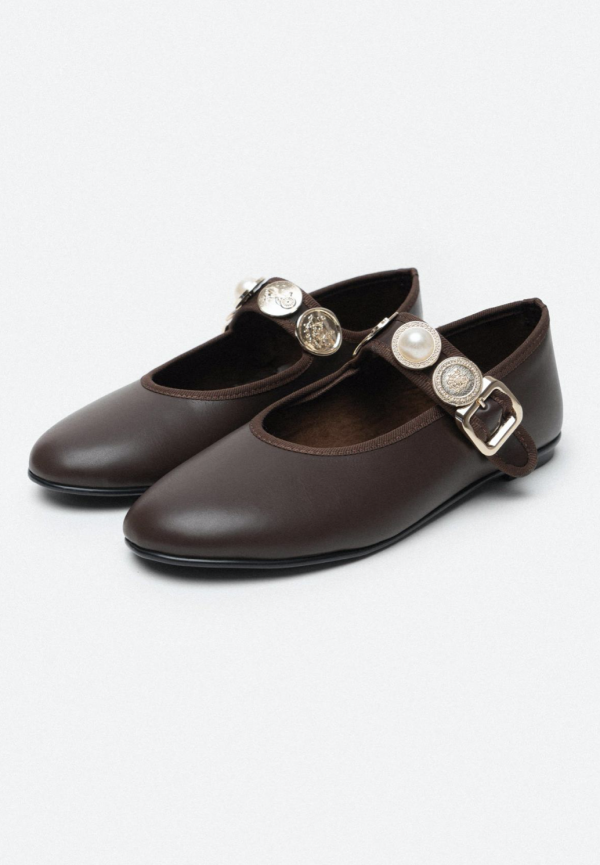Ballerina - Dark Brown Leather