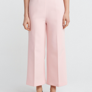 Belted Culotte Pants-Pink
