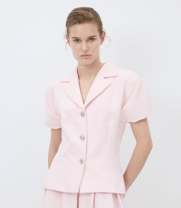 Baby Pink Short Sleeve Jacket
