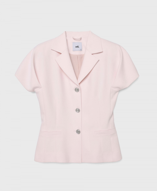 Baby Pink Short Sleeve Jacket - Image 6