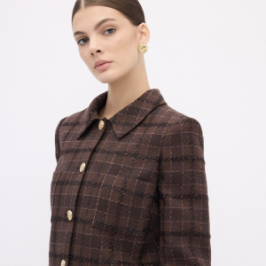 Crop Jacket - Brown